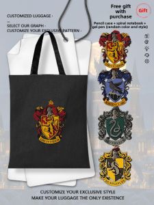 LEXI | NASA x Harry Potter House Crest Canvas Bag