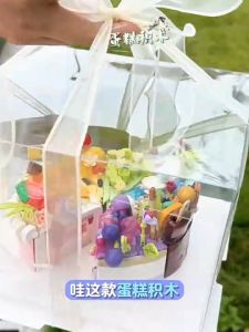 (COD) เค้กของหวานชุดบล็อก DIYตัวต่อของเล่นของขวัญ ขวัญวันเกิ เด็กของเล่นของขวัญ