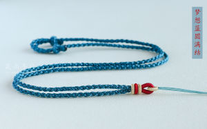 High-End Handwoven Chinese Style Jade Pendant Cord Soft Adjustable Gold Plated for Men And Women Fashion Jewelry Accessories