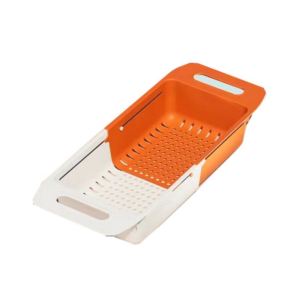 For Home Kitchen Rectangular Telescopic Sink Draining Rack Sink Draining Basket Washing Basin Dish Storage Storage Rack