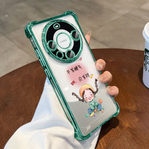 Ultra-Thin Transparent Protective Case for Huawei Mate60 pro New Model Full Coverage Lens Anti-Fall Womens Style Silicone Shell