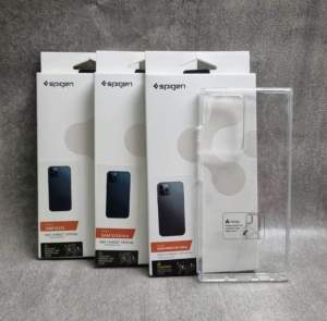 Case clear crystal spigen samsung galaxy s21 s22 s23 s24 plus fe ultra hard case hybird bening