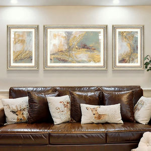 YASISHA | Abstract Art Living Room Decor Wall Art Set of 3 Panels