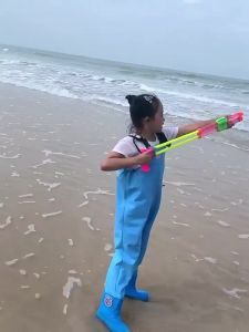 Quần Áo Chống Nước Một Mảnh Cho Trẻ Em Thiết Bị Lội Nước Bắt Cá Trên Bãi Biển Dây Đeo Siêu Nhẹ Bắt Cá Chơi Dưới Nước Trẻ Mẫu Giáo