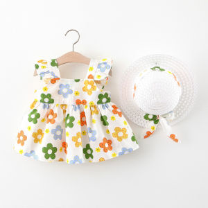Dress Summer Girl New Arrival Baby Baby Skirt 1-2-3 Years Old 4 Girls Suspender Skirt Fashionable Princess Dress
