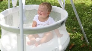 2 in 1 Baby Jumper and Toddler Swing Bed with Stand Indoor and Outdoor Baby Swings Baby Jumpers and Bouncers for Infants to Toddler with Foldable Metal Stand