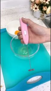 Máy đánh trứng tạo bọt Cà Phê nhỏ gọn cầm tay mini pha chế tiện lợi cây đánh trứng đánh kem cà phê trà sữa dùng pin 2AA