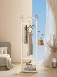 BIREN | Bedroom Use Small Floor Standing Coat Rack