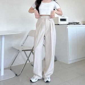 Celana loose pants trouesers wanita higwaist/Celana kantor model terbaru/Celana kulot Realpick