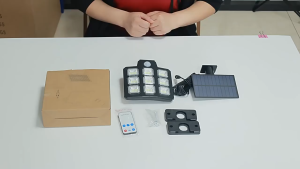 108LED Solar Wall Light 3 Modes Street Light Motion Sensor Outdoor Garden Lampu Jalan Lampu Solar