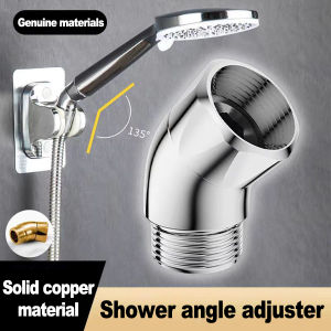 1PC Shower Head Elbow Adapter G1/2 Connections Shower Arm Extension Angle 135° Elbow Hand Shower Top Spray Elbow Connector