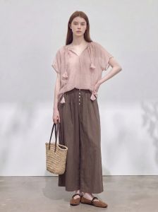 GULILI | V-neck Korean Style Two-Piece Set