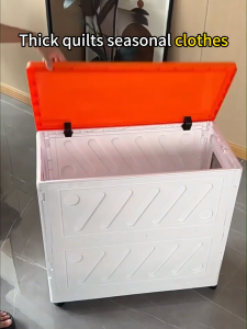 Large Capacity Storage box PC+ABS Flip Up Wardrobe organizer With Wheels Multifunctional Organizer