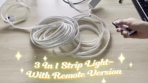 VCmall LED strip Light Waterproof (With EU plug) 5730 120 LEDs/M TriColor Remote Control Dimming High Bright Flexible Light Outdoor Home Decoration