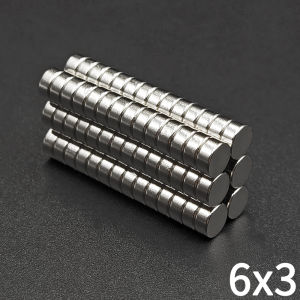 40 Pcs 6x3 Magnet 6mm X 3mm Round Super Powerful Strong Permanent Magnetic Disc 6*3 for Fridge DIY Building Scientific