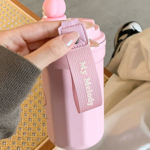 480ml Cangkir Kopi 316 Stainless Coffee Cup / Botol Anti Bocor Anti TumpahKARAKTER LUCU KUROMI