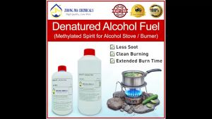 Denatured Alcohol Fuel (Ethanol Camping Fuel Methylated Spirit Fuel) for Alcohol Stove/Alcohol Burner (Zhong Ma Chemicals)