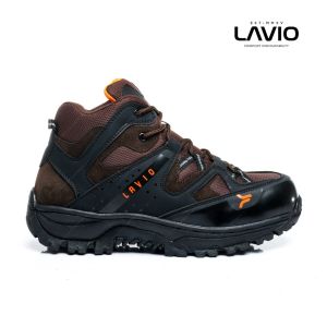 BIG SIZE 44-48 SEPATU GUNUNG HIKING TOURING SAFETY BOOTS UJUNG BESI LAVIO GIBSON HIGH PREMIUM