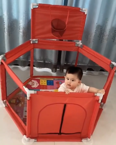 Hexagon Playpen for Baby Big Size Hexagonal Playfence with Ball Toddler Safety Fence Safety Protection