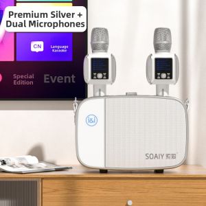 soaiy | Karaoke Speaker Set with Integrated Wireless Microphone