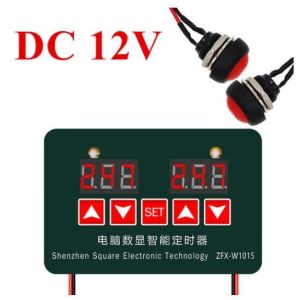 ZFX-W1015 Digital Display Intelligent Timer 12V 24V 220VAdjustable Electronic Thermostat Temperature Controller Microcomputer
