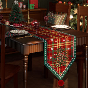 HOUGOUXIANG | Festive Decorative Table Runner for Dining & Tea Tables  Cover