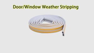 5m/10m Weather Stripping Door Seal Strip Diep Self-adhesive Draft Stopper Tape Window Insulation Noise Rubber Sealing Strip