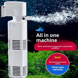 MONLEYTA | Small Ultra-Quiet Fish Tank Filter Pump with Oxygenation and Water Purification