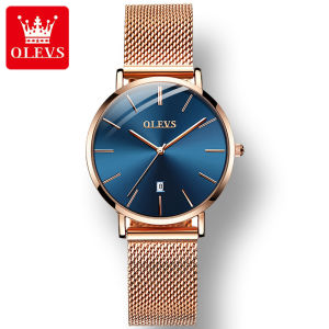 OLEVS 5869 Fashion Japan Quartz Women Wristwatch Stainless Steel Strap Great quality Waterproof Watches For Women Calendar