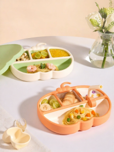 Usbettas | Suction Self-Feeding Infant Sectioned Food Plate