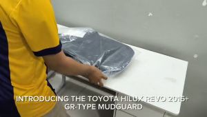 GCAO TOYOTA HILUX REVO 2015+ GR TYPE MUDGUARD (HILUX LOGO)  (11606)