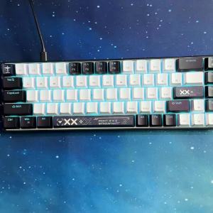 HXSJ | 60% Mechanical Gaming Keyboard Game Mechanical Keyboard With Blue Switches Portable 68 Key Percent Gaming Keyboard for PC Laptop