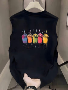 Áo Thun Cotton American Casual Không Tay Mùa Hè Cho Nam Áo Thun Rộng Rãi Thoải Mái Thoáng Khí Phong Cách Thường Ngày Áo Thun Thể Thao