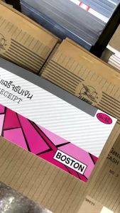 💙 ใบเสร็จรับเงิน BOSTON No.42 ขนาดใหญ่ มี 24 แผ่น/เล่ม | KKNT