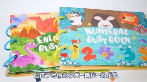 Busy Book For Toddler Early Educational Matching Puzzle Toy Learning Ten Themes Sticker Quiet Book