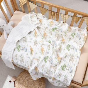 Pure Cotton High Density Washed Six Layer Baby Bath Towel Soft Fabric Infant Wrap Blanket Toddler Coverlet Baby Towel Blanket