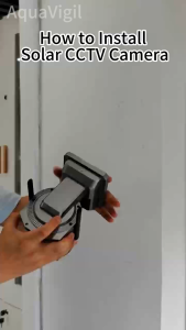 Solar CCTV Outdoor Waterproof WIFI Wireless 4G SIM Card IP Security Camera with Three-Lens Panoramic View Smart Alarm and Voice Intercom