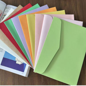 White Pure Color Envelope No.7 C5 Thickened Kraft Paper Business Invitation Letter Large Size for Corporate Use
