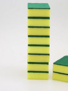 Non-Scratch Scrub Sponge - Household Dish Washing Sponges - Kitchen Cleaning Sponge Pads - For Dishes Pots Pans Cleaning