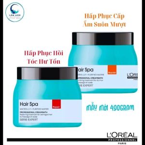 Hấp Dầu LOréal Hair Spa Repairing Creambath And Nourishing Phục Hồi Hư Tổn Và Cấp Ẩm Suôn Mượt 490g
