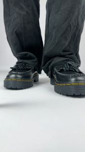 Sepatu Docmart Loafer Tassel Kulit Asli Calzature
