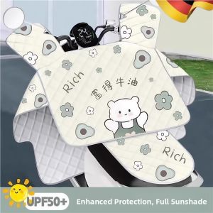 MONLEYTA | Universal Electric Vehicle Windshield Cover Motorcycle Sun Rain Proof Waterproof Battery Electric Car Windproof Spring Autumn