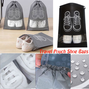 Shoe Dust Covers Drawstring Non-Woven Travel Bag Waterproof Organizer Storage Portable Pouch