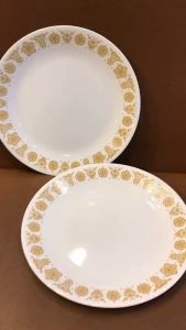 Corelle USA - Gold Butterfly - Combo 01 Hoặc 02 Dĩa Cạn Tròn 26cm