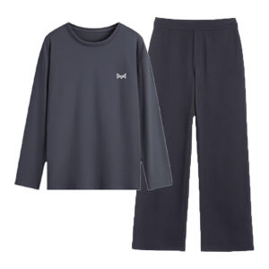 MiiOW | Cotton Long Sleeve Lightweight Simple Loose Mens Pajamas