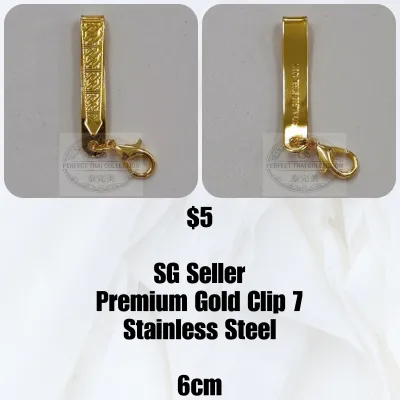 [Thai Amulet Gold Plated Clip Pin] *MANY DESIGNS* 泰国佛牌镀金扣 Amulet Clip Holder Pocket