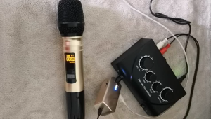 Audio Mixer Amplifier Portable Dual Mic Inputs For Amplifier & Microphone Karaoke Echo Mixer