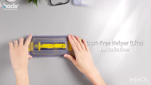 Cường Lực HODA 2in1 Chống Vân Tay & Chống Nhìn Trộm 2.5D Có Khung Trợ Dán cho iPhone 17/ IPhone 16 Pro Max