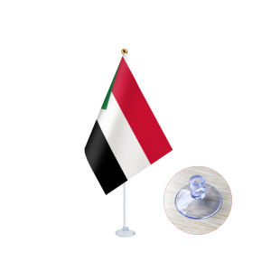 Sudan Hand Signal Flag Small Flag Cheer Flag Sports Games Cheer Flag Flags of All Countries in the World