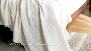 Queen Blanket Selimut Thermal Blankets Pure Cotton size 70x90 inches For Bed 100% Cotton Waffle Weave Blankets Cozy and Soft Woven Blankets Selimut Hospital Viral